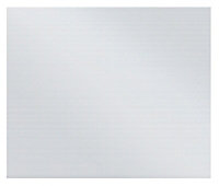 Glen Dimplex Shimmer effect Stainless steel Splashback, (H)750mm (W)900mm (T)4mm
