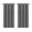 Glend Grey Plain woven Blackout & thermal Eyelet Curtain (W)117cm (L)137cm, Pair