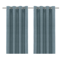 Glend Light blue Plain woven Blackout & thermal Eyelet Curtain (W)167cm (L)183cm, Pair