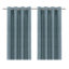 Glend Light blue plain woven Blackout & thermal Eyelet Curtain (W)228cm (L)228cm, Pair