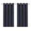 Glend Navy Plain woven Blackout & thermal Eyelet Curtain (W)167cm (L)183cm, Pair