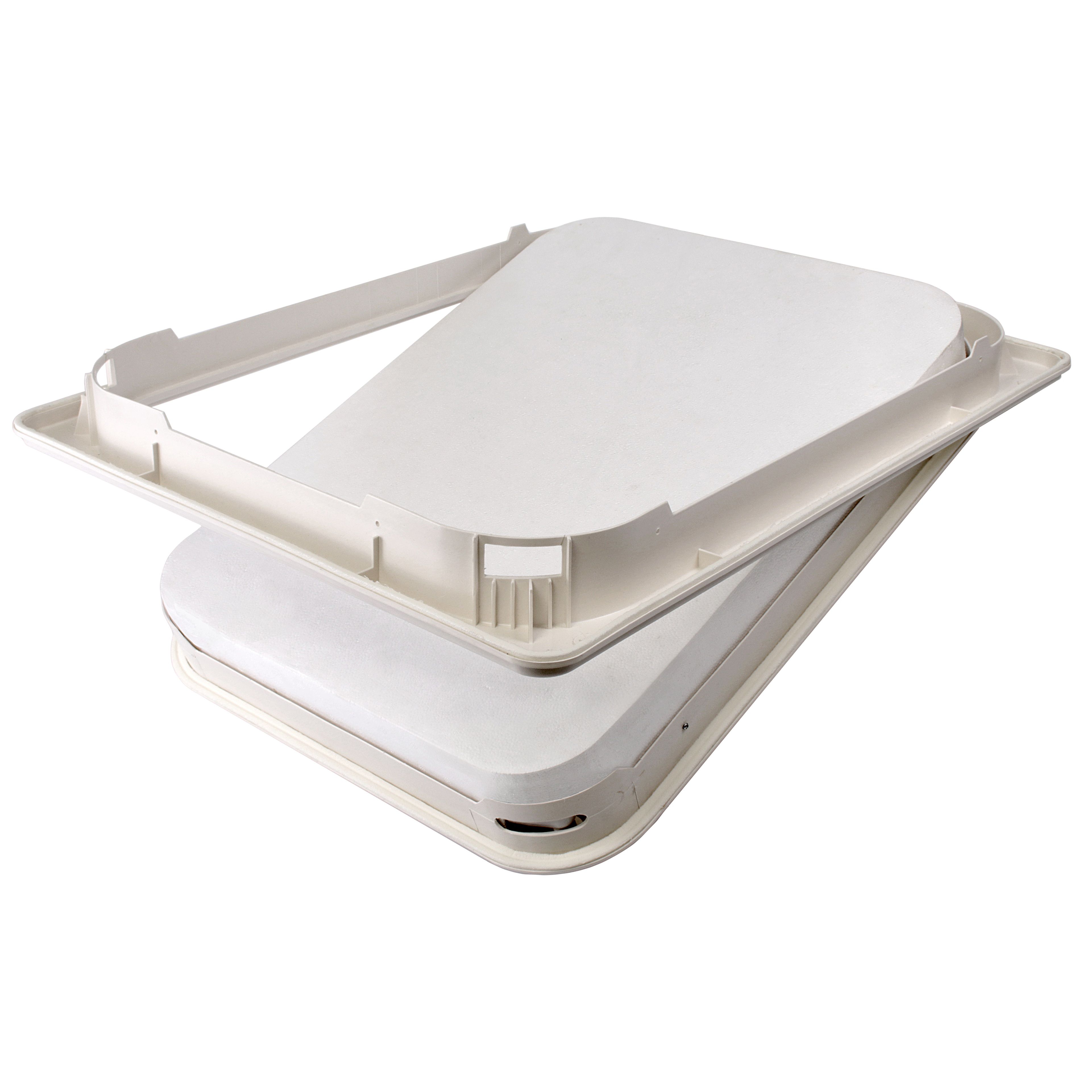 Glidevale AH5 Part L Hinge Down White Loft door, (H)717mm (W)555mm