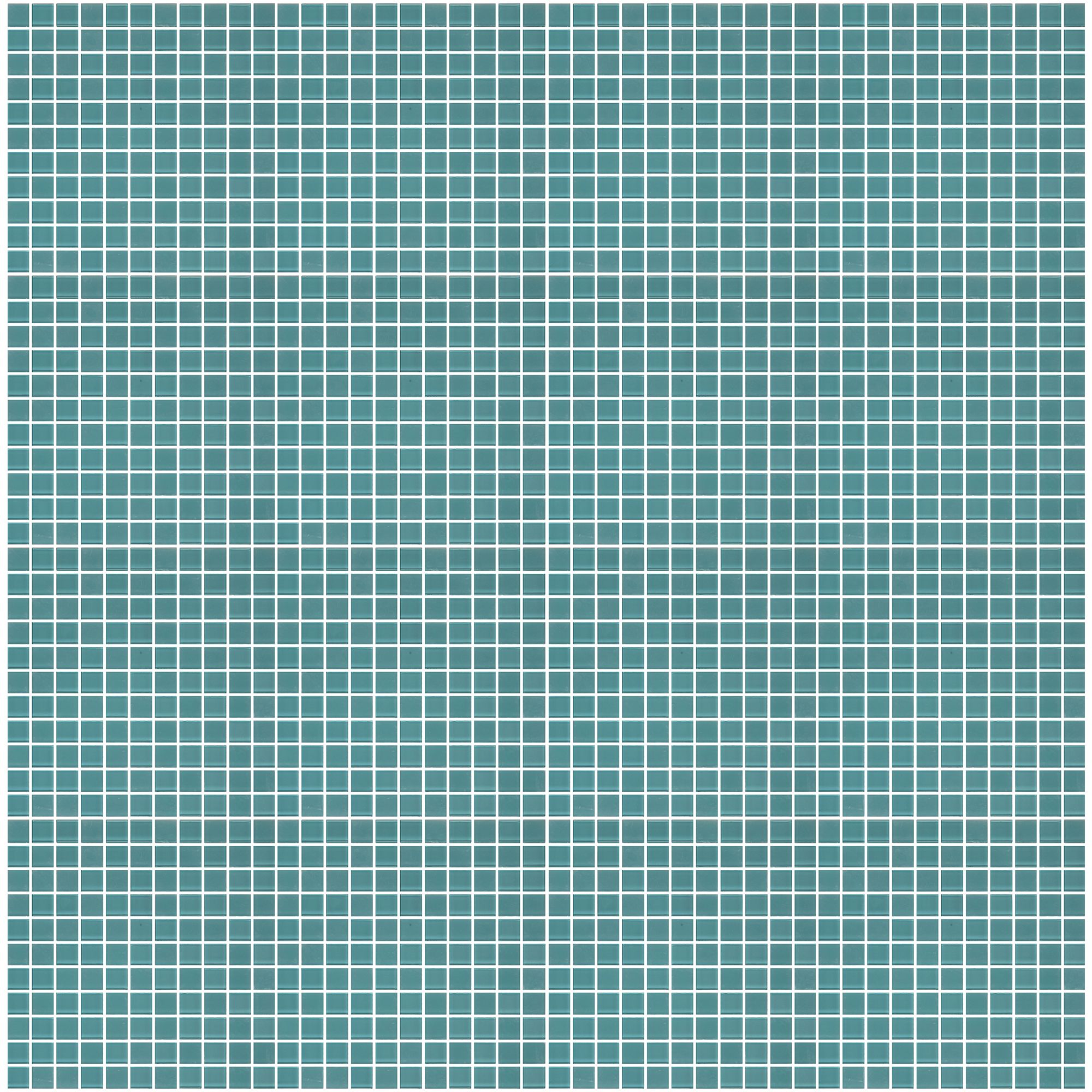 Glina Blue Frosted Gloss & matt Glass effect Flat Glass Mosaic tile sheet, (L)300mm (W)300mm