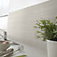Glina Rectangular Grey Gloss Plain Ceramic Wall Tile Sample