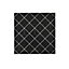 Glina Square Black Gloss Diamond Ceramic Wall Tile Sample