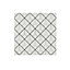 Glina Square White Gloss Diamond Ceramic Wall Tile Sample
