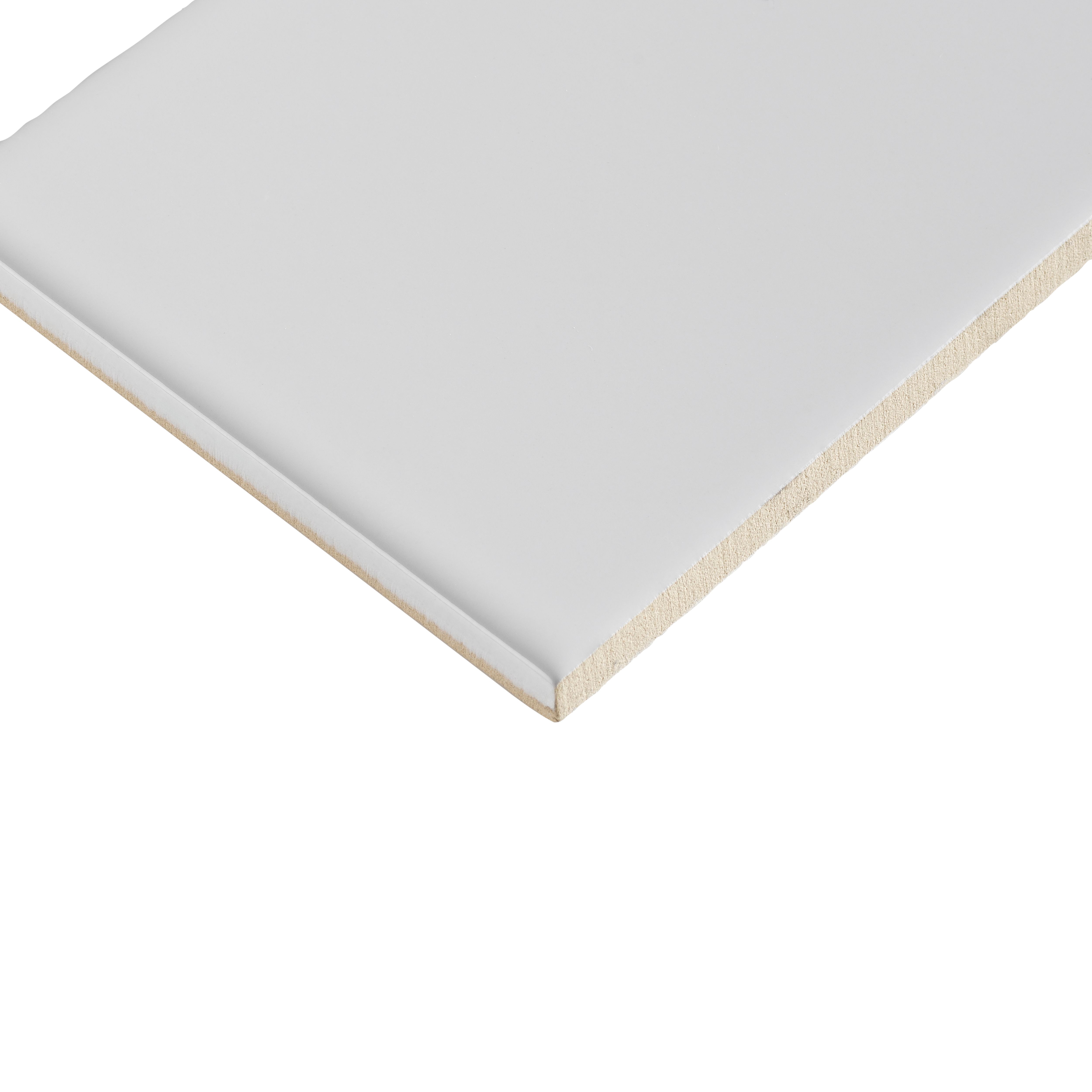 Glina White Gloss Ceramic Indoor Wall Tile, Pack of 27, (L)300mm (W)100mm