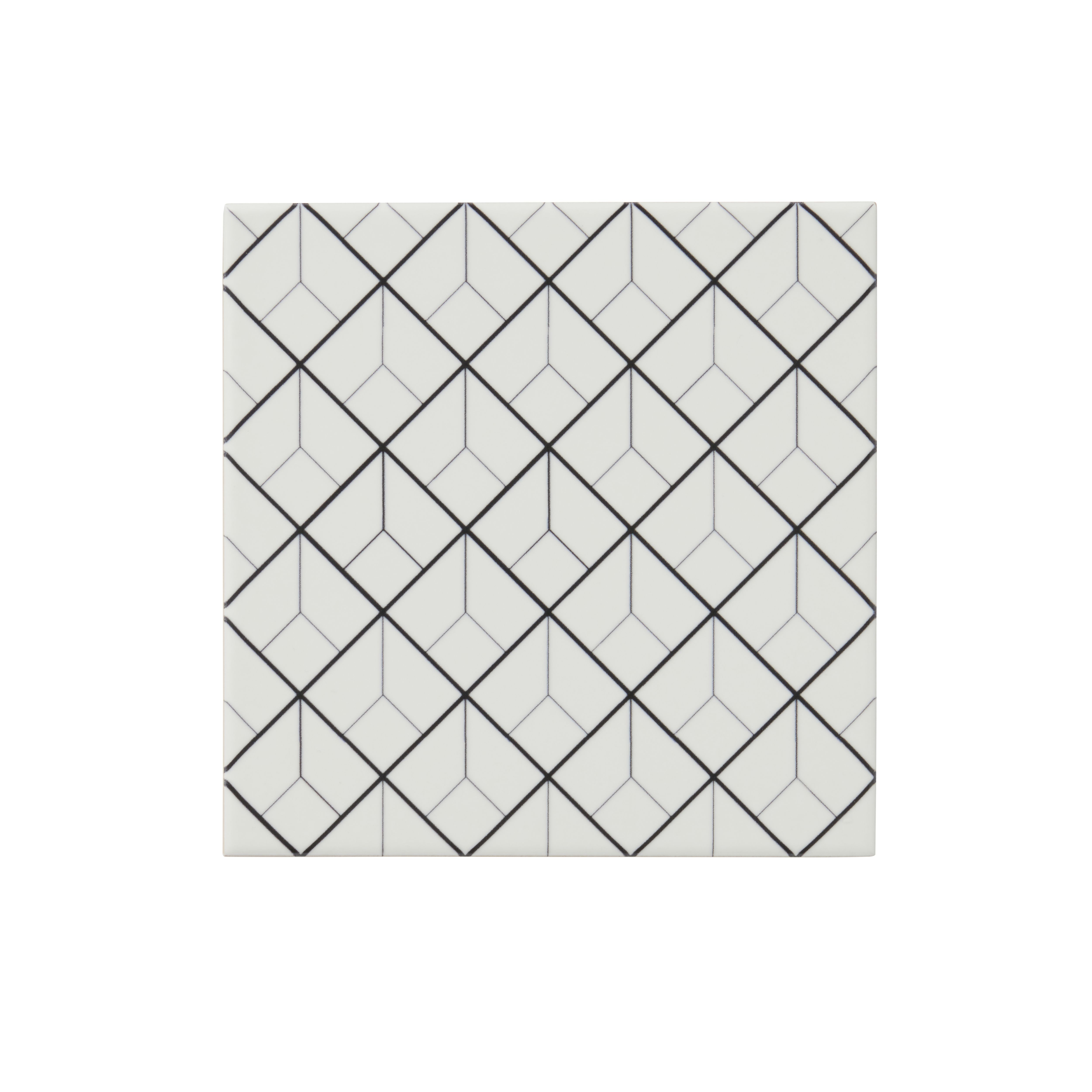 Glina White Gloss Diamond Ceramic Wall Tile Sample