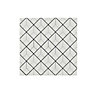 Glina White Gloss Diamond Ceramic Wall Tile Sample