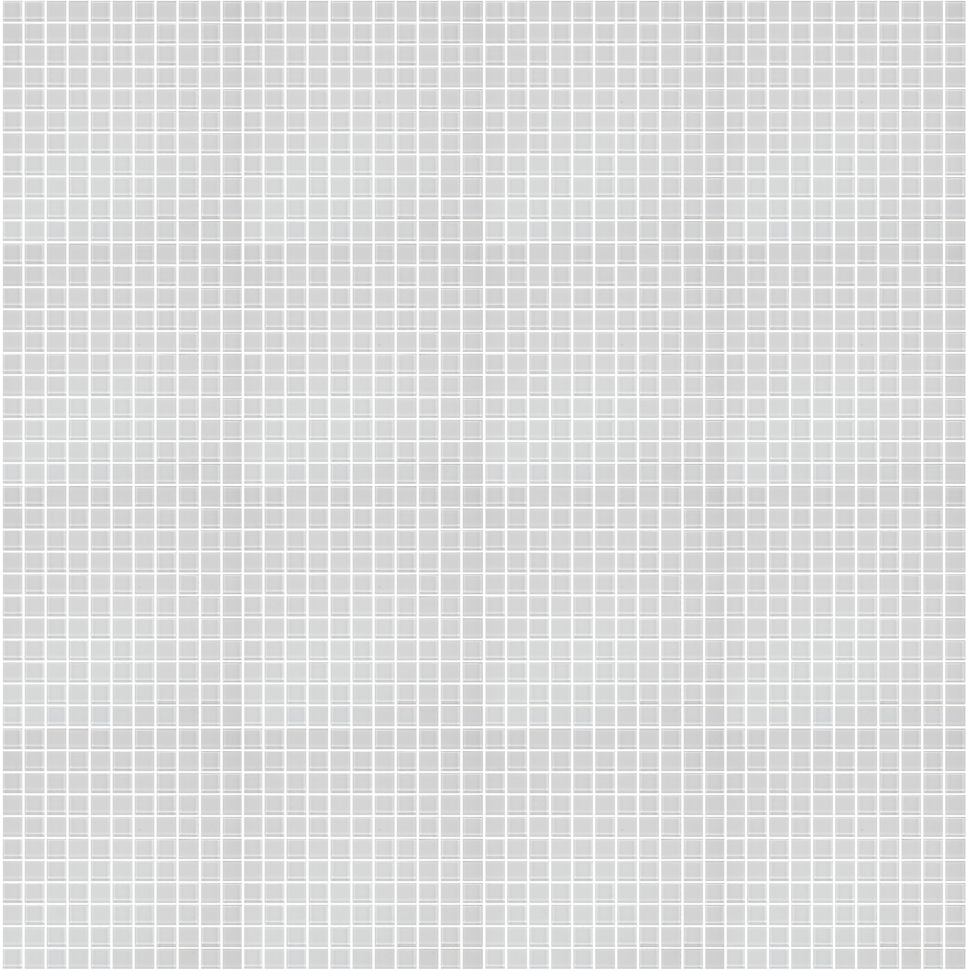 Glina White Gloss & matt Glass effect Flat Glass Mosaic tile sheet, (L)300mm (W)300mm
