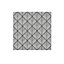 Glina White Gloss Patterned Ceramic Wall Tile, Pack of 40, (L)150mm (W)150mm