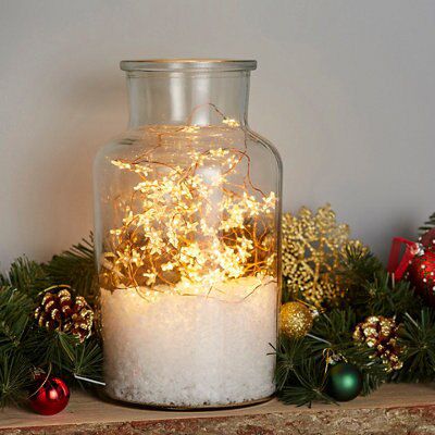 Glitter effect Pine cone Hanging decoration, Pack of 12