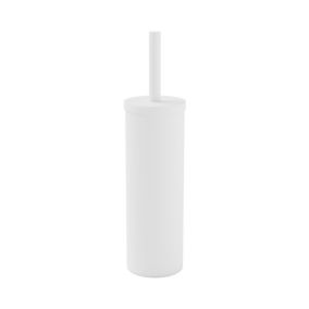 Glomma White Polypropylene Toilet brush & holder