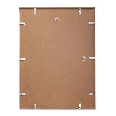 Gloss Silver effect Single Picture frame (H)80cm x (W)60cm