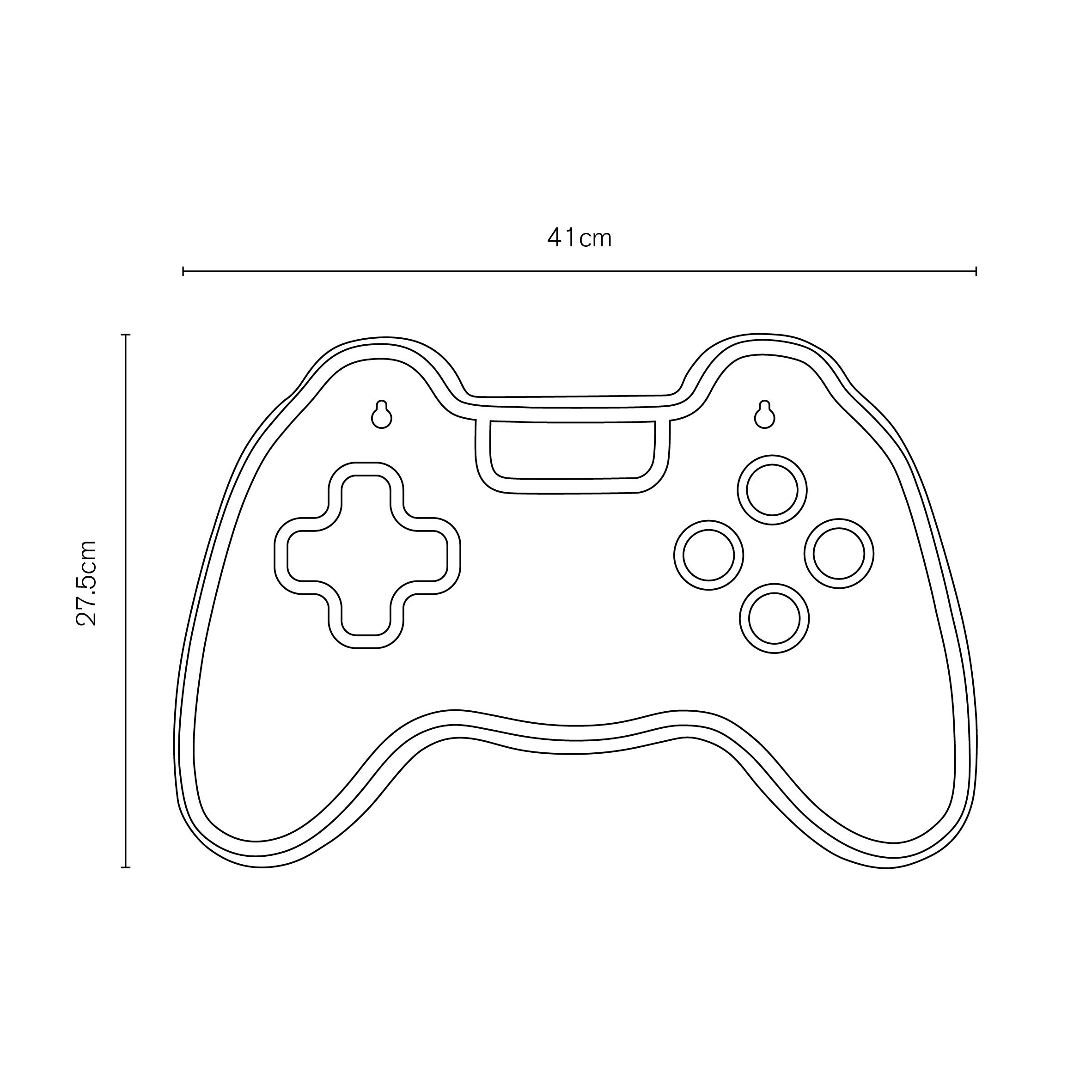 Glow Daria Game controller Neon Multicoloured Plug-in LED Wall light
