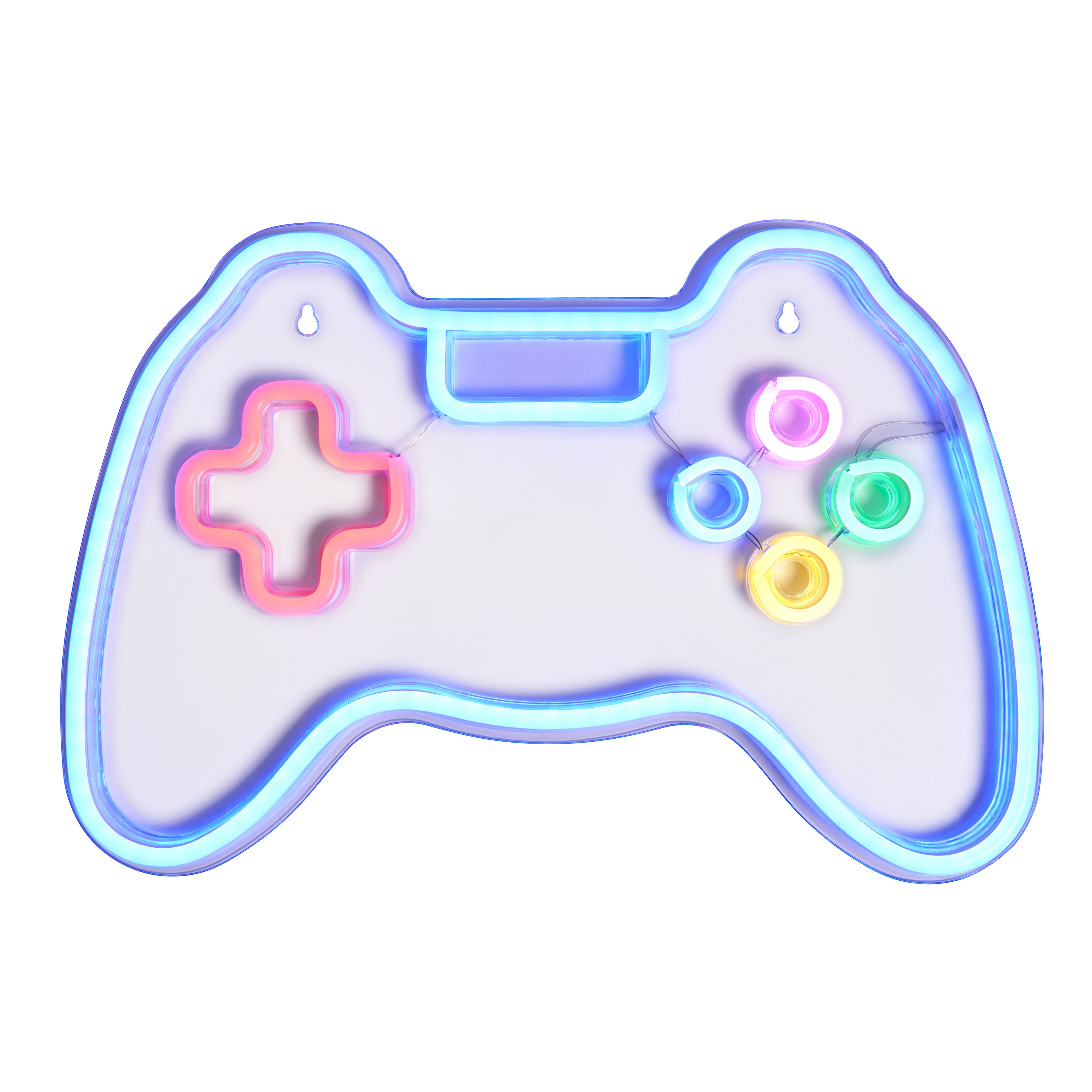 Glow Daria Game controller Neon Multicoloured Plug-in LED Wall light