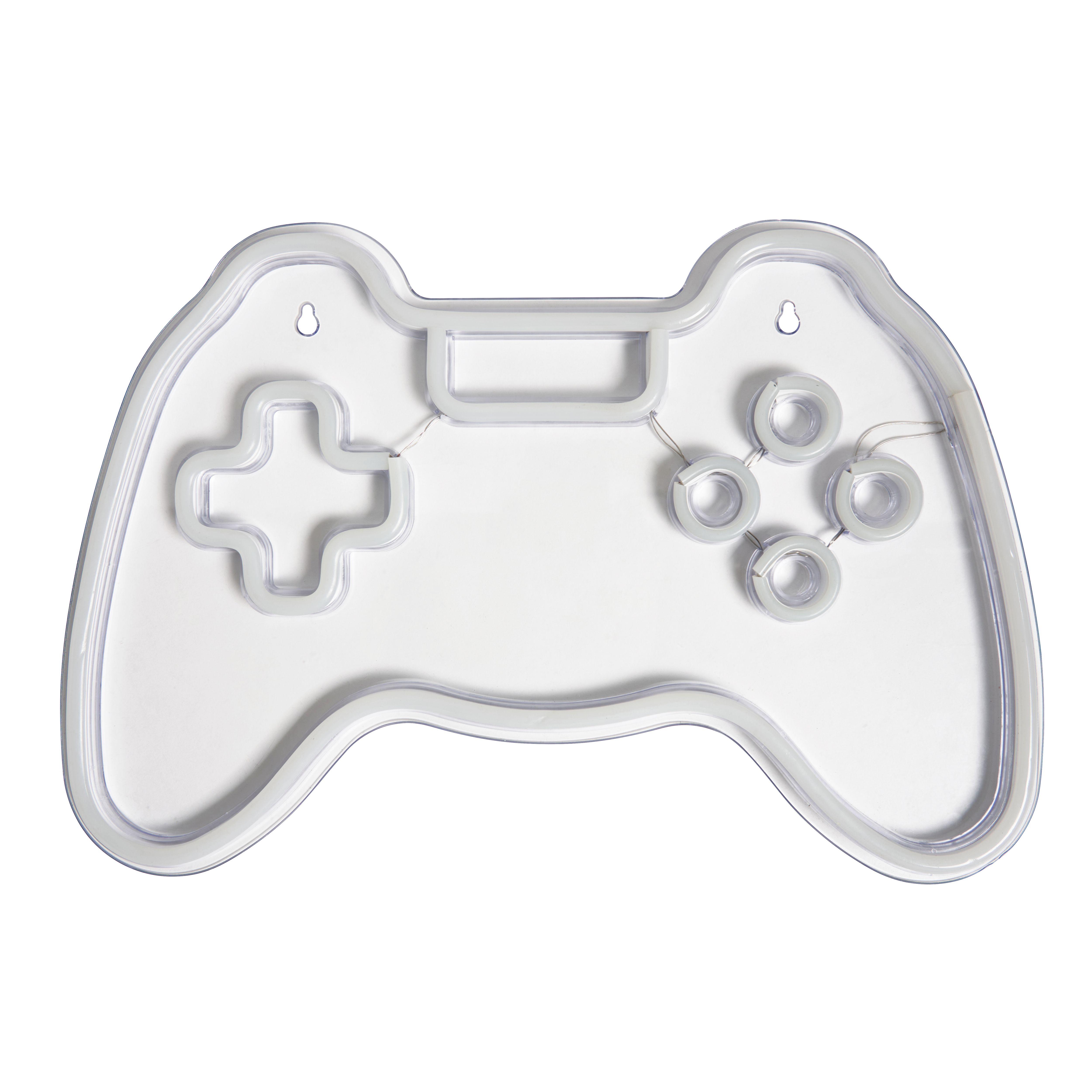 Glow Daria Game controller Neon Multicoloured Plug-in LED Wall light