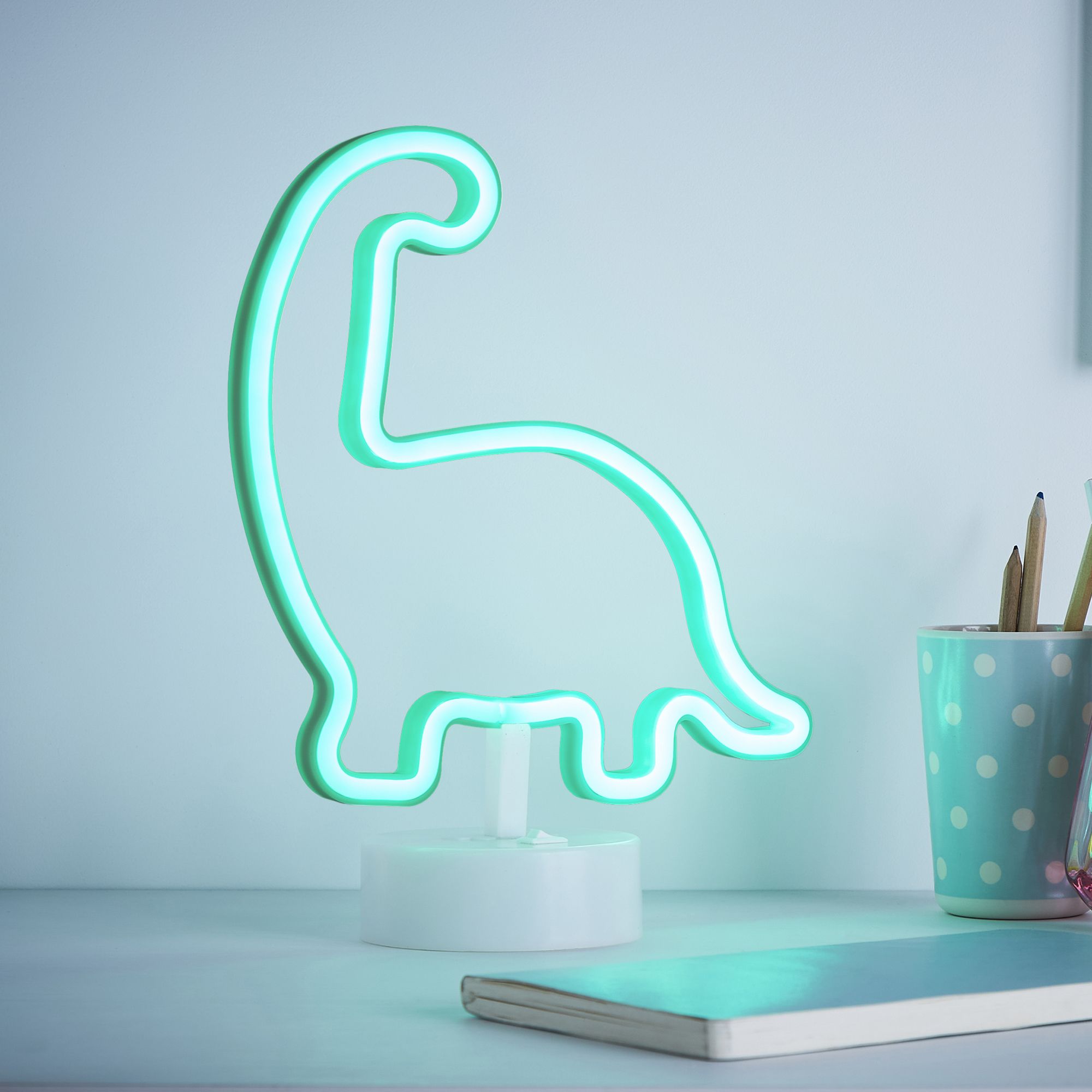 Green dinosaur outlet lamp