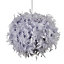 Glow Meira Grey Feather Lamp shade (D)40cm