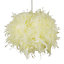 Glow Meira Yellow Feather Lamp shade (D)40cm