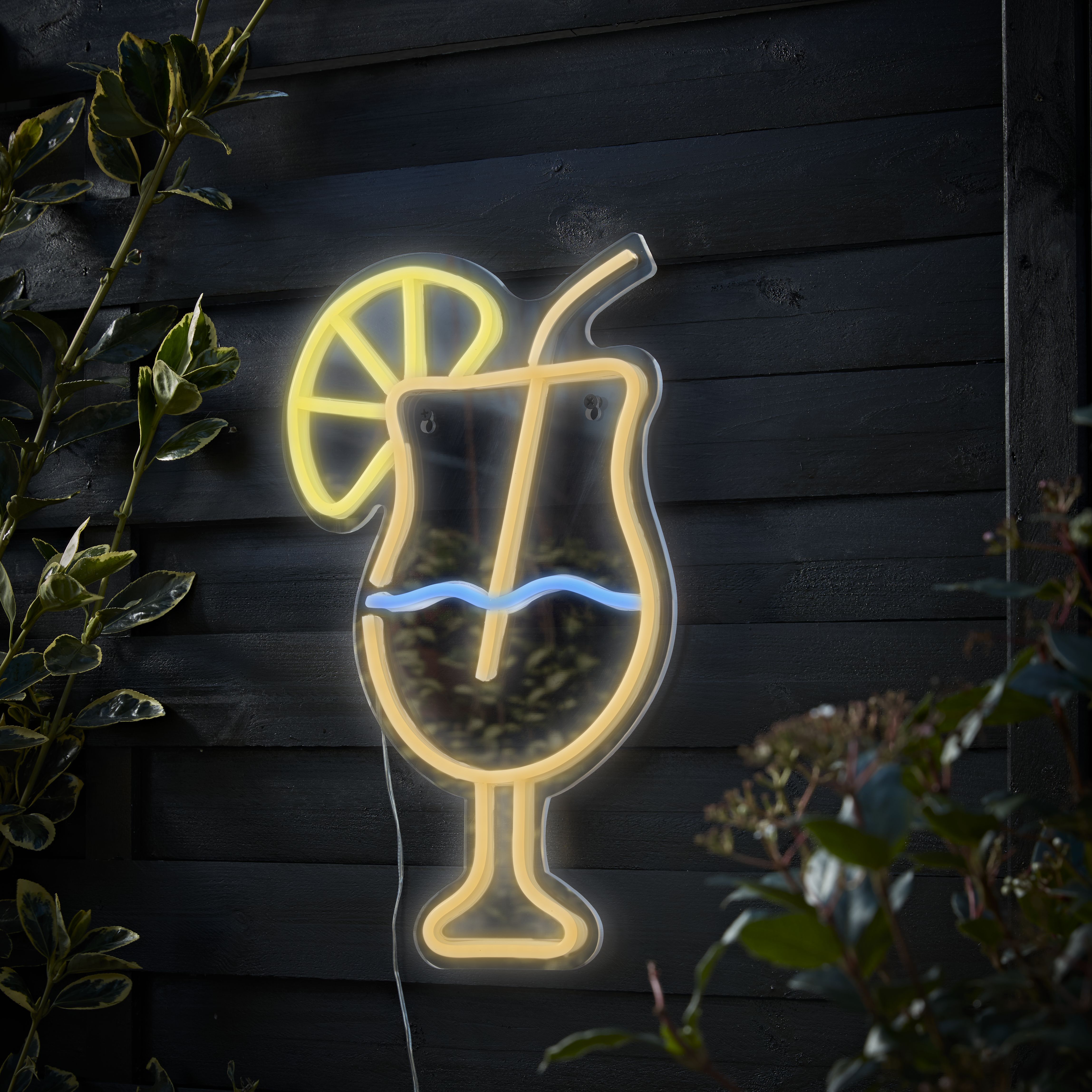 Glow Neon Multicoloured Cocktail Decorative light