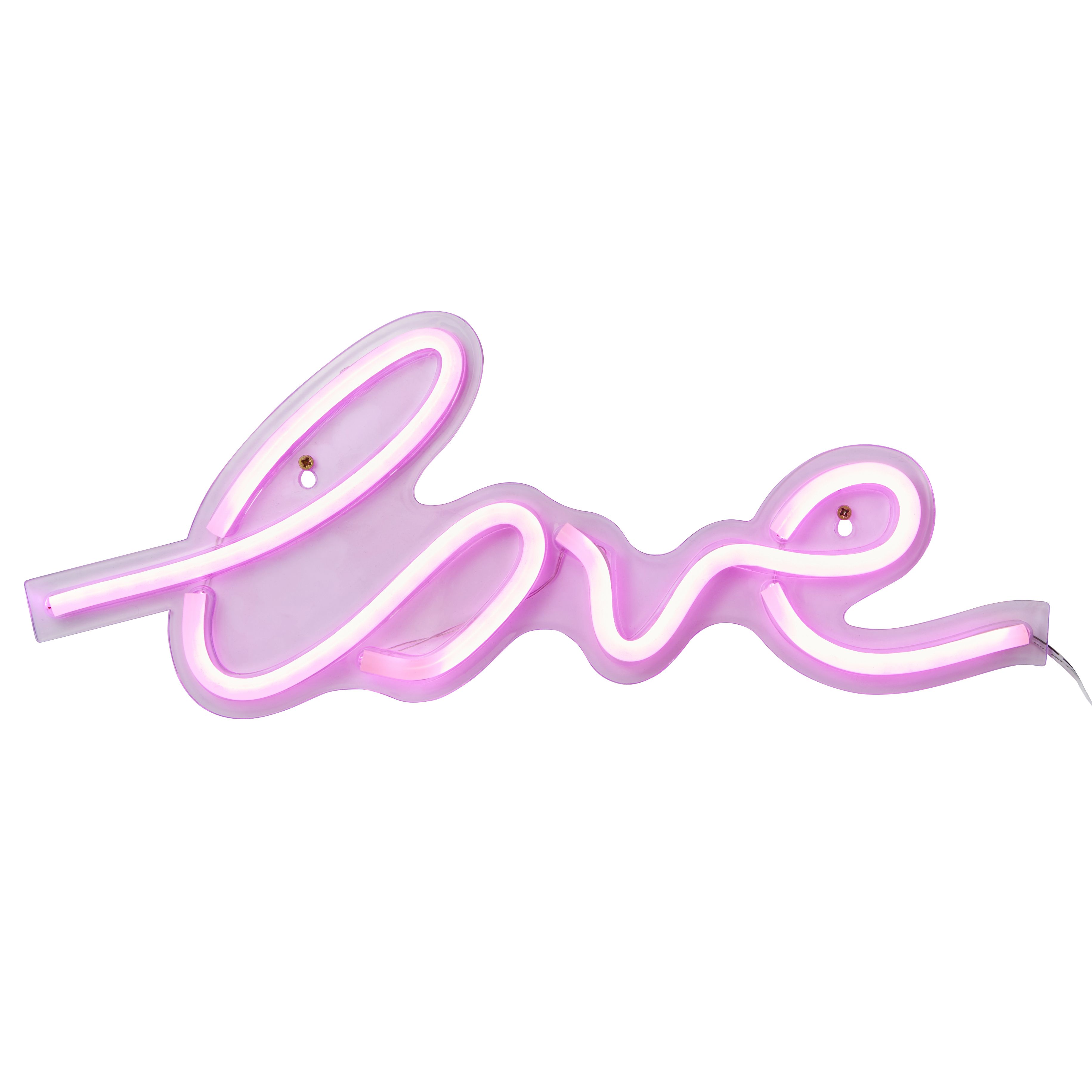 Glow Nuri Neon love Matt Pink Wired Wall light