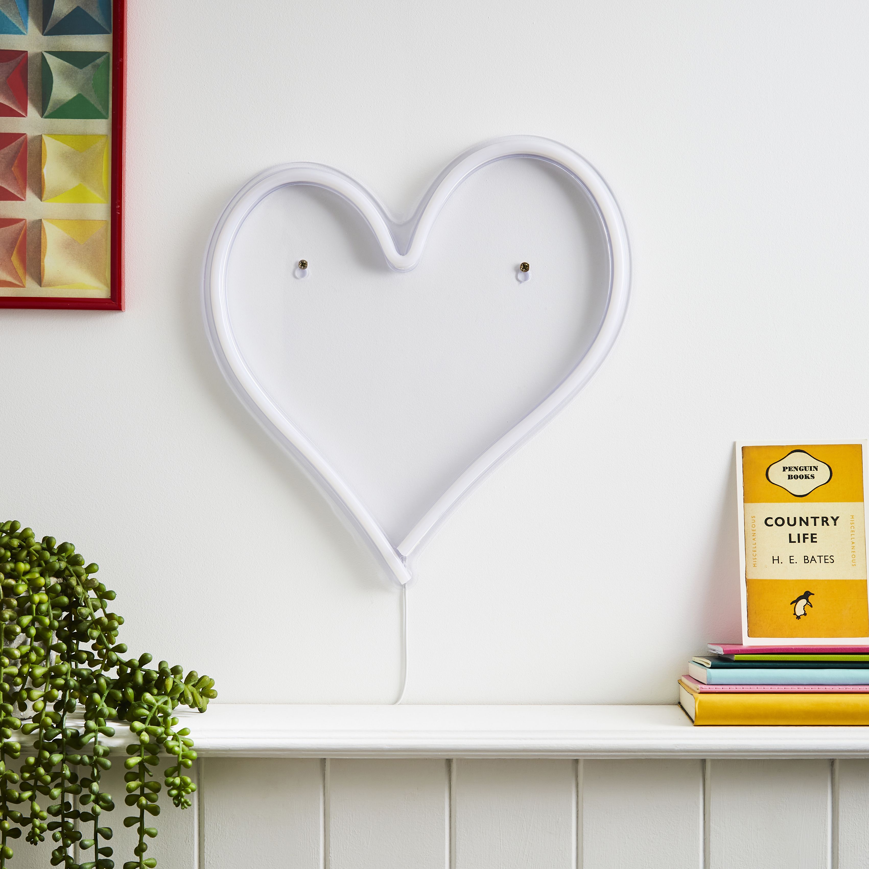 Led heart wall deals light