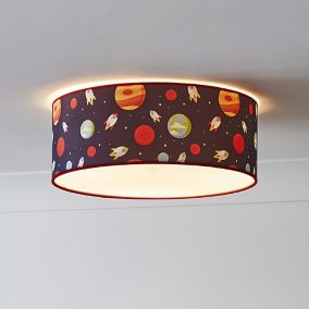 Glow Sanaa Space Fabric & metal Multicolour LED Ceiling light