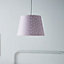Glow Thea Printed Pink & white Polka Dot Lamp shade (D)30cm