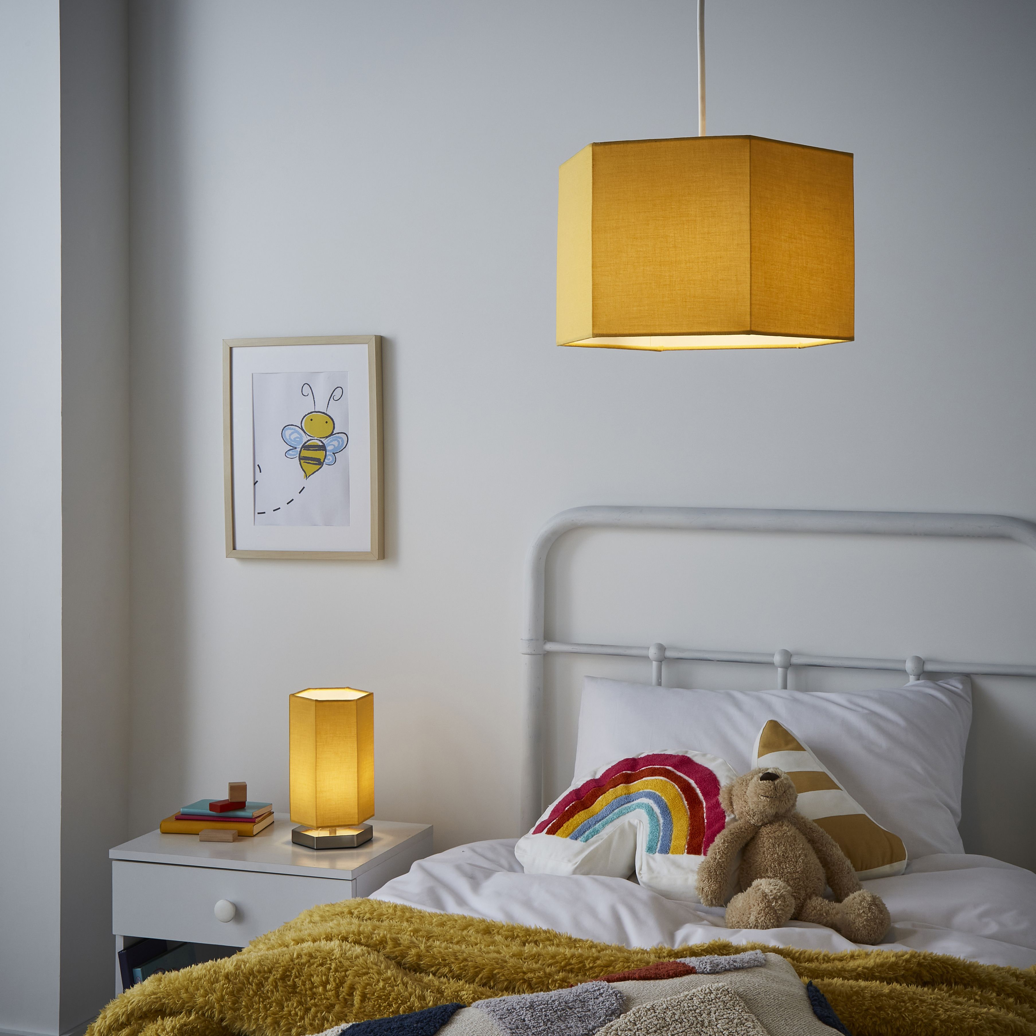 Yellow deals bedside lamp