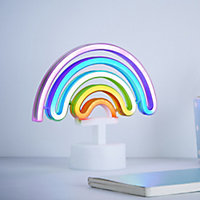 Glow Ziva Neon rainbow Multicolour Table light