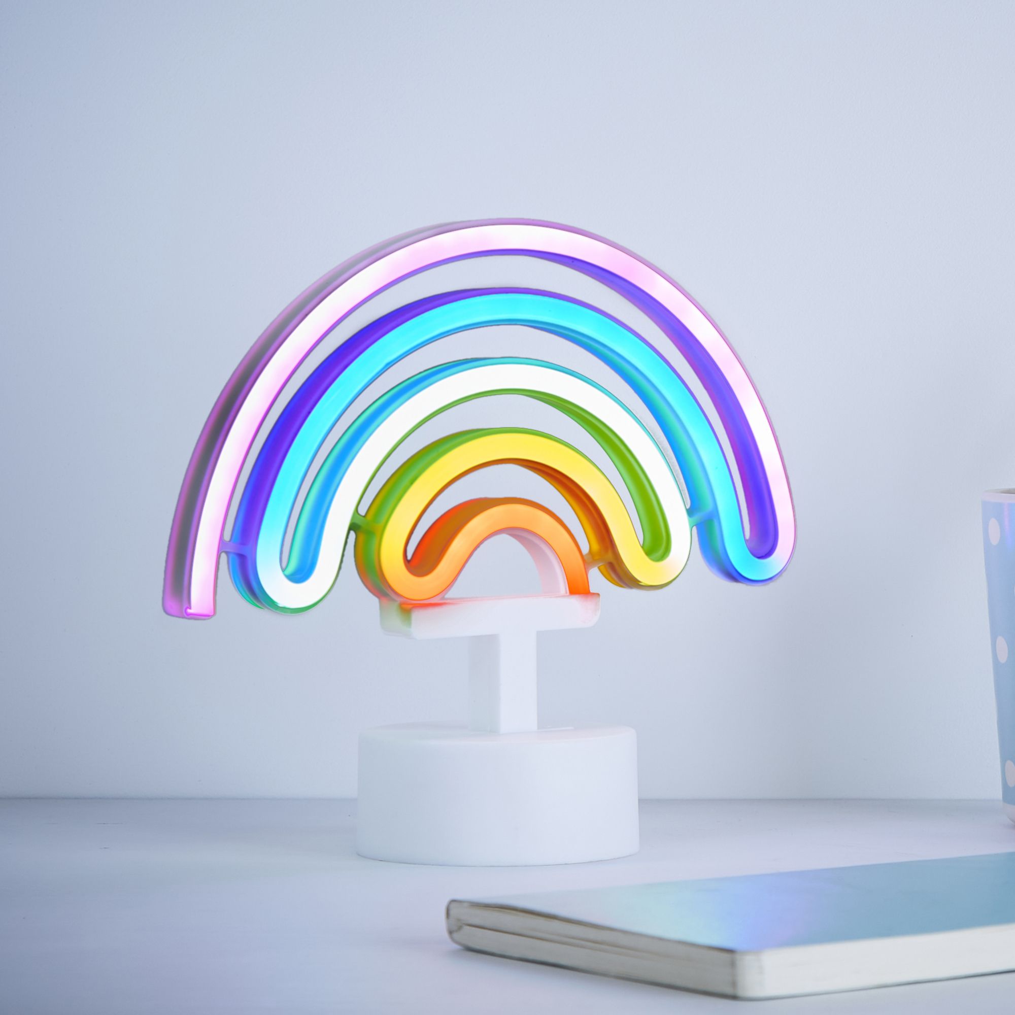 Neon light deals table lamp