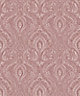 Gold Anoushka Red Mica effect Embossed Wallpaper