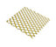 Gold effect Anodised Aluminium Perforated Sheet, (H)500mm (W)250mm (T)0.8mm 10g