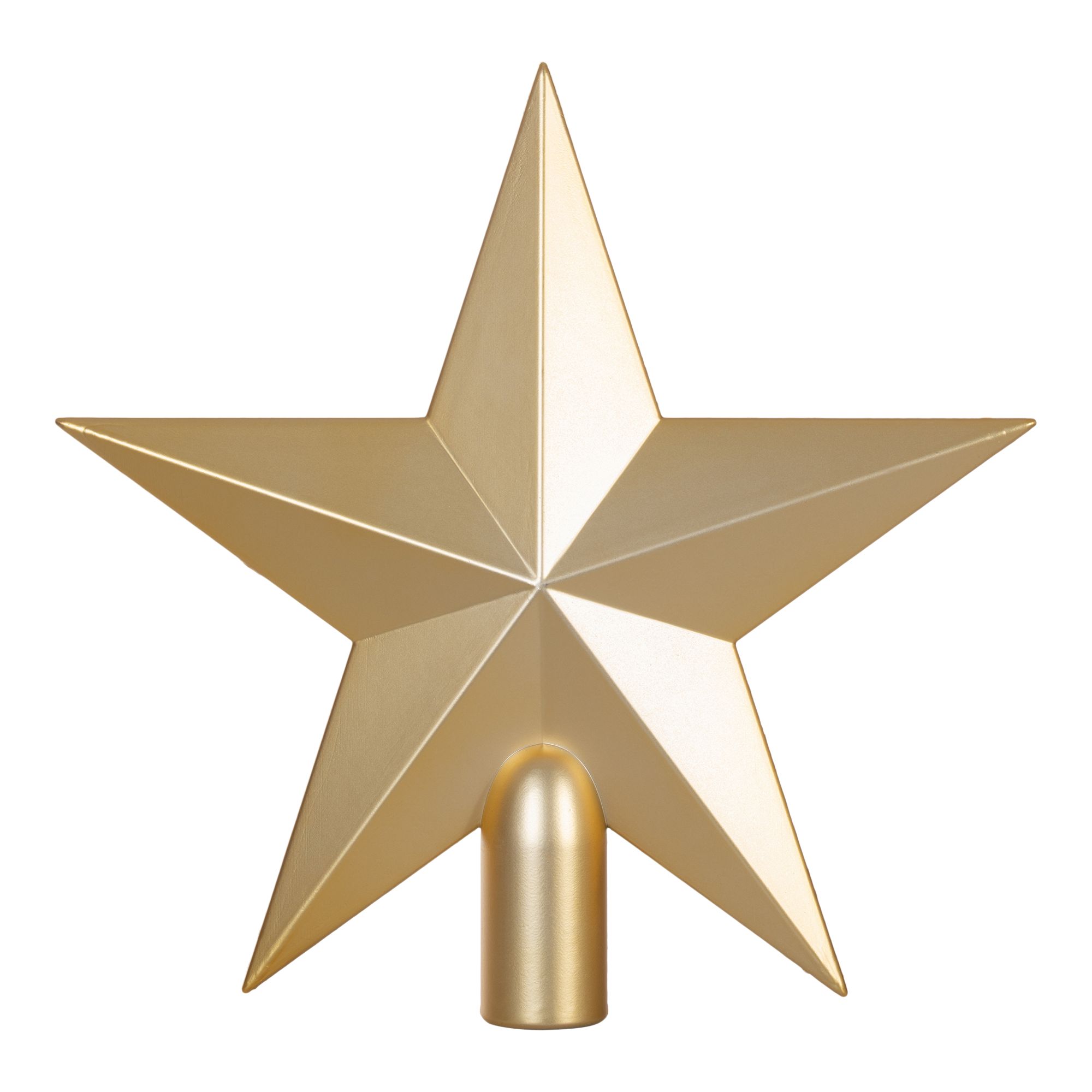 Gold effect Star Christmas tree topper