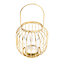 Gold effect Wire Metal Lantern, (W) 15cm x (D) 15cm