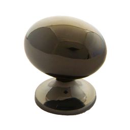 Gold effect Zinc alloy Oval Cabinet Knob (Dia)33mm