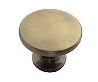 Gold effect Zinc alloy Round Cabinet Knob (Dia)37.1mm