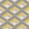 Gold Geo Multicolour Geometric Glitter effect Blown Wallpaper