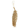 Gold Glitter effect Feather Decoration