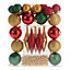 Gold, Green & red Decorations