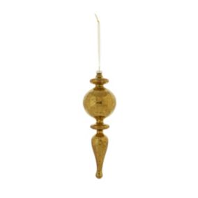 Gold Mercury effect Plastic Drop Hanging ornament