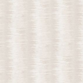Gold Stitch Taupe Fabric effect Textured Wallpaper Sample