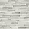 Gold Wood block White Faux wall Embossed Wallpaper