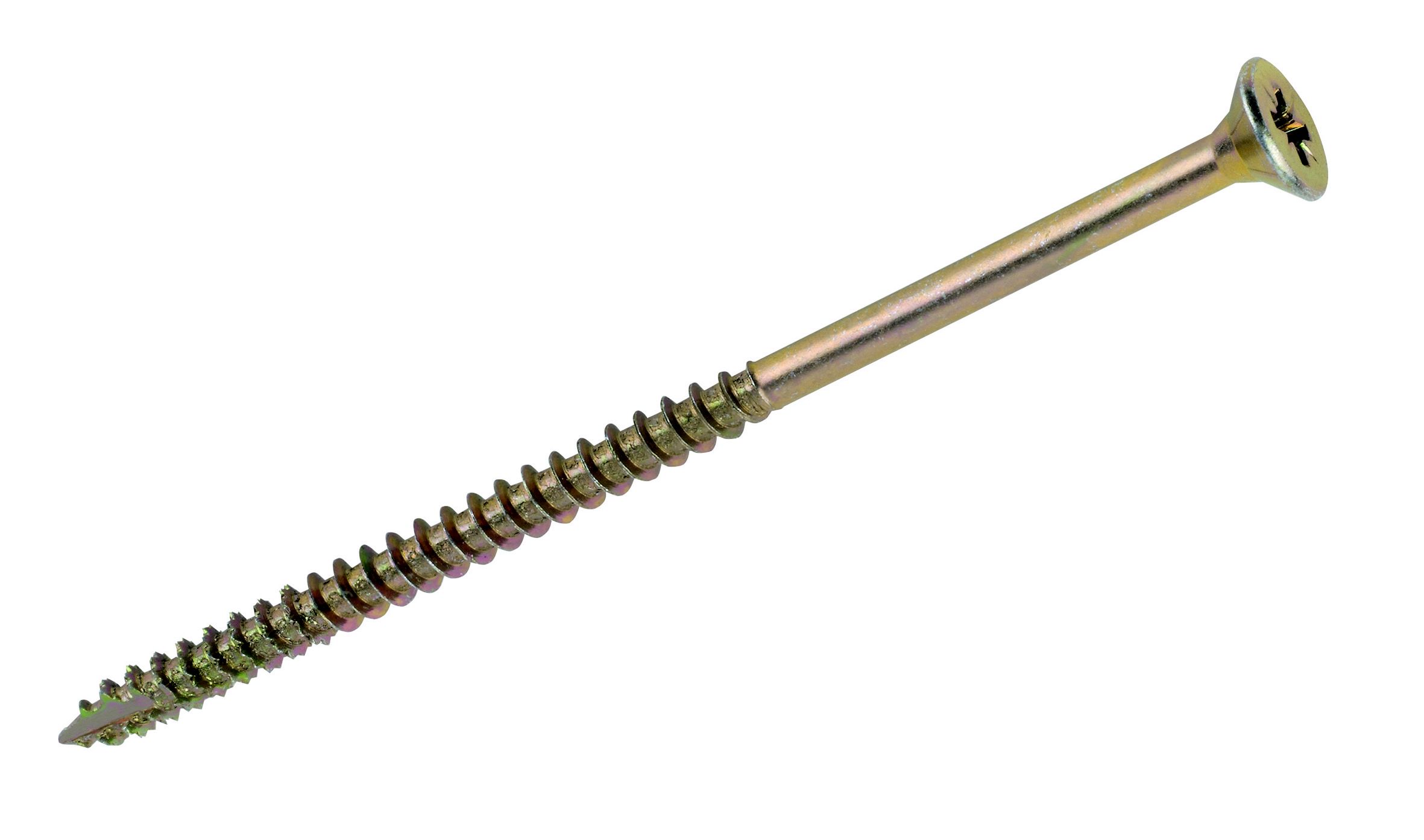 Goldscrew Plus Zinc-plated Carbon steel Screw (Dia)5mm (L)100mm, Pack of 100
