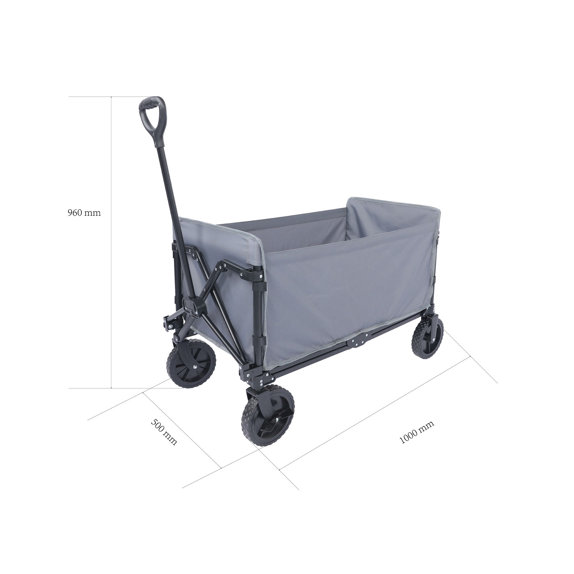 GoLeader Grey Foldable Camping trolley, 80kg capacity