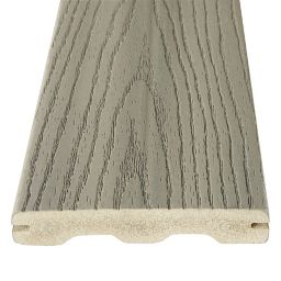 Good life Grey Wood & plastic composite Deck board (L)2.44m (W)134mm (T)24mm