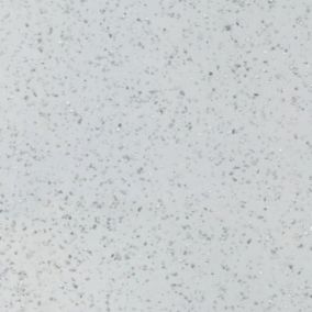 GoodHome 0.5mm Berberis Gloss White Star effect Laminate Square edge Kitchen Worktop, (L)160mm Sample