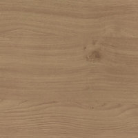 GoodHome 0.5mm Kala Matt Brown Oak effect Laminate Square edge Kitchen Worktop, (L)160mm Sample