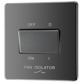 GoodHome 10A Black Nickel Rocker Flat Control switch
